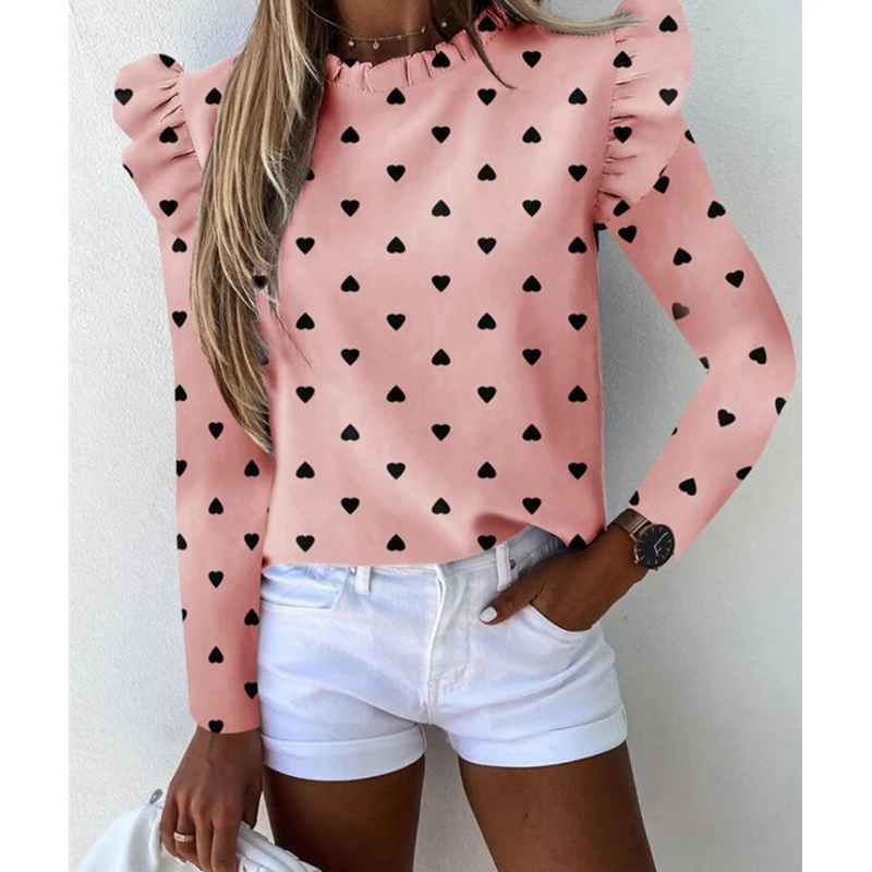 Ruffle Blouse Shirt Autumn Winter Long Sleeve Women Shirts Elegant Office Lady Tops Plus Size Ladies Blouses and Shirts Blusas 
Ruffle Blouse Shirt Autumn Winter Long Sleeve Women Shirts Elegant Office Lady Tops Plus Size Ladies Blouses and Shirts Blusas