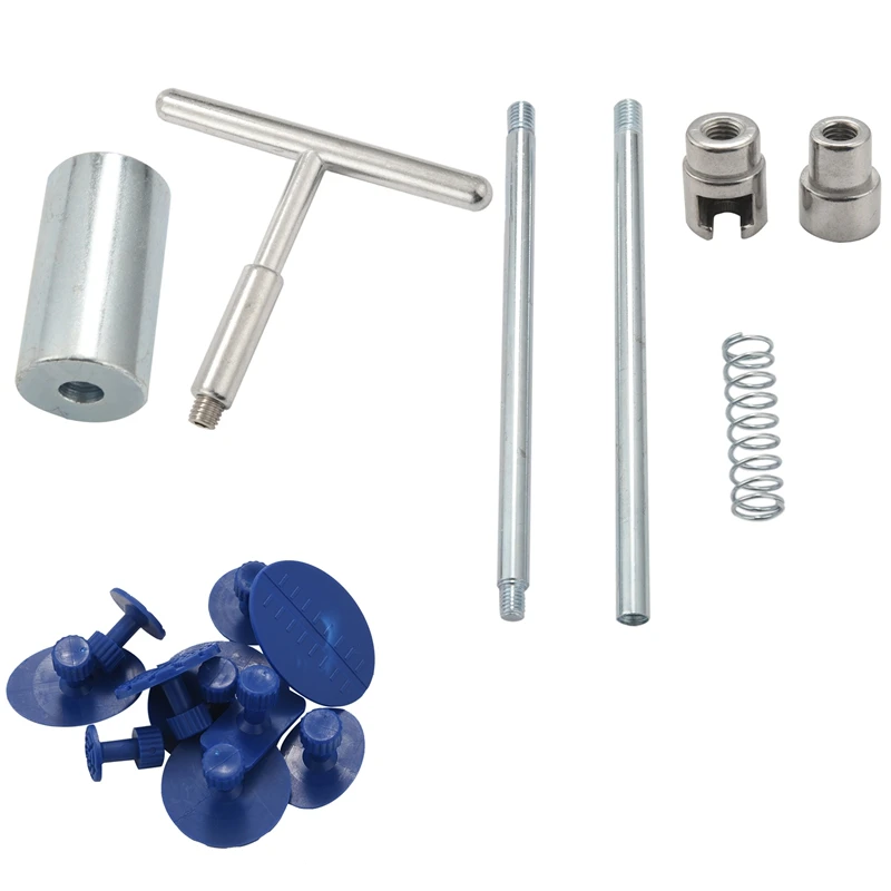 Car Dent Repair Tools Dent Lifter Paintless Removal Kit Puller Grip PRO Slide Hammer T-Bar Tool + 10pcs Glue Puller Tabs for Veh
Car Dent Repair Tools Dent Lifter Paintless Removal Kit Puller Grip PRO Slide Hammer T-Bar Tool + 10pcs Glue Puller Tabs for Veh