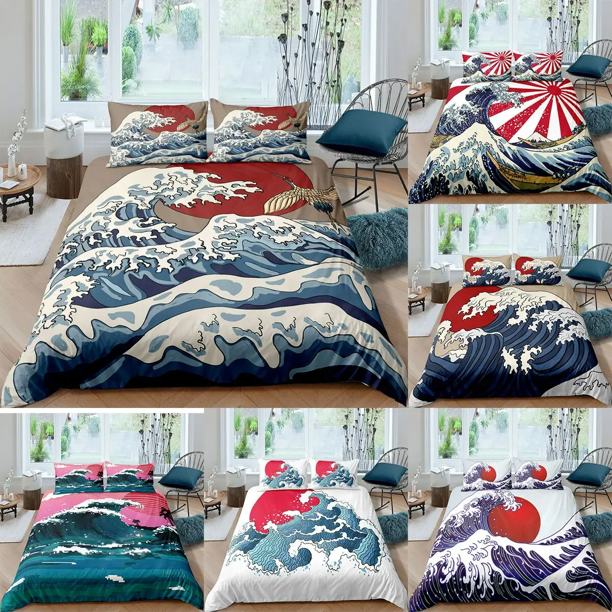 3D Japan Sea Wave and sun Scenery Series Bedding Set Print Duvet Cover sets Twin Full Single Double Size Unisex Home Textiles
3D Japan Sea Wave and sun Scenery Series Bedding Set Print Duvet Cover sets Twin Full Single Double Size Unisex Home Textiles