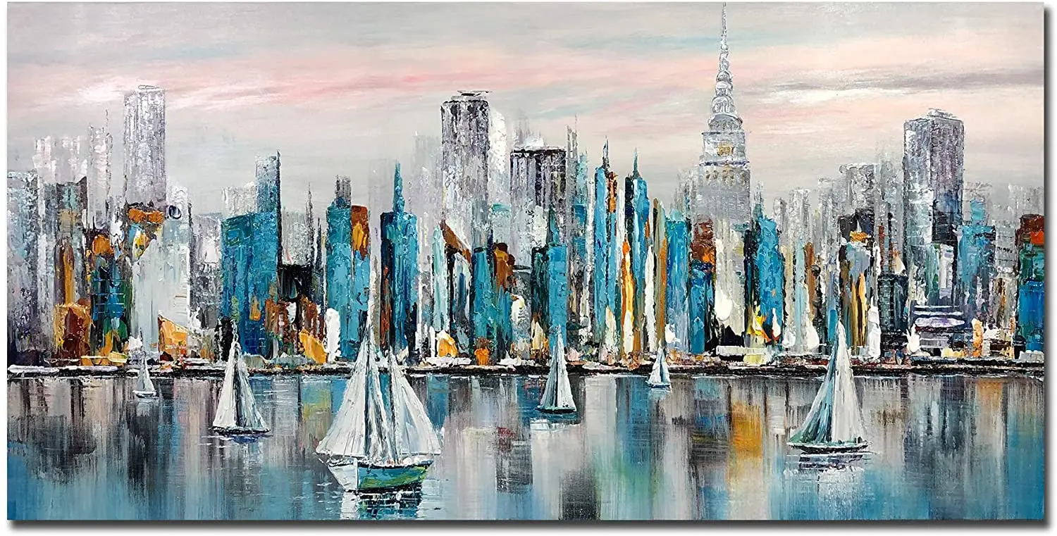 Abstract Hand Painted Wall Art Oil Painting City View Artwork Hang Wall Decoration Frameless Urban Streetscape Decoration
Abstract Hand Painted Wall Art Oil Painting City View Artwork Hang Wall Decoration Frameless Urban Streetscape Decoration