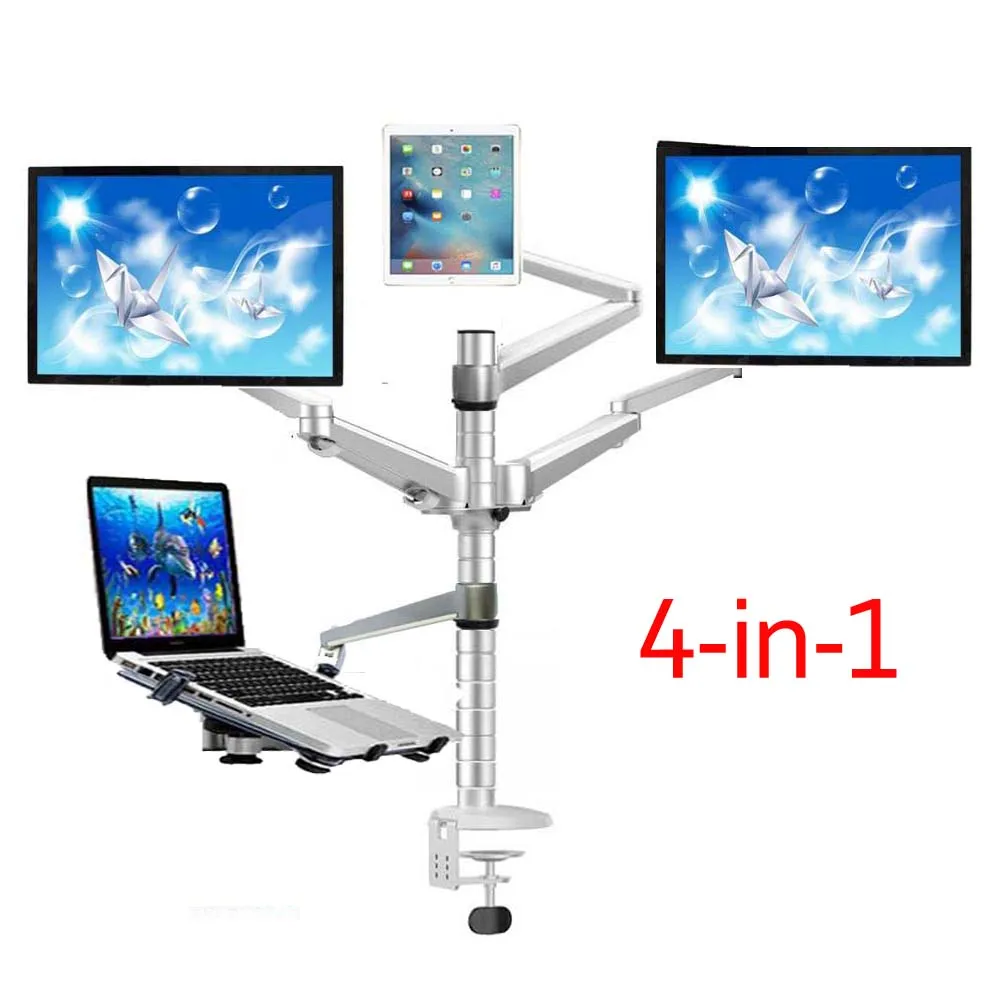 Настольная мультимедийная подставка для монитора 10-25 дюймов, кронштейн для монитора, крепление для планшета 10 дюймов, кронштейн для подноса... 
Настольная мультимедийная подставка для монитора 10-25 дюймов, кронштейн для монитора, крепление для планшета 10 дюймов, кронштейн для подноса...