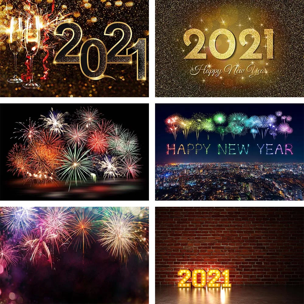 

Фотофон Mehofond 2021 с новым годом фейерверк праздновечерние фон для фотостудии Фотофон фотозона