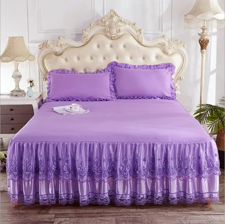 Кружевная юбка-кровать искусственное постельное белье для девушек чехол кровати