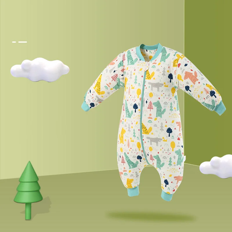 Baby Long-Sleeved Pajamas One-piece Autumn and Winter Models of Pure Cotton Thin Velvet Thick Velvet Warm Baby Sleeping Bag
Baby Long-Sleeved Pajamas One-piece Autumn and Winter Models of Pure Cotton Thin Velvet Thick Velvet Warm Baby Sleeping Bag