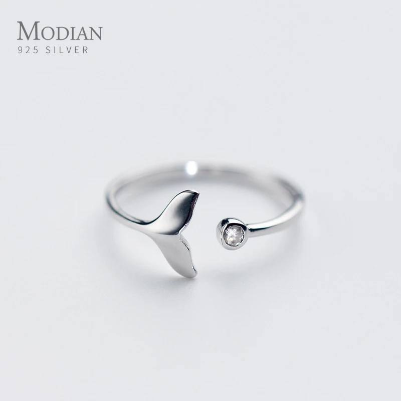Modian Tiny Shining Zircon Cute Mermaid Tail Ring for Women Genuine 925 Sterling Silver Free Size Ring Fine Jewelry Accessories
Modian Tiny Shining Zircon Cute Mermaid Tail Ring for Women Genuine 925 Sterling Silver Free Size Ring Fine Jewelry Accessories