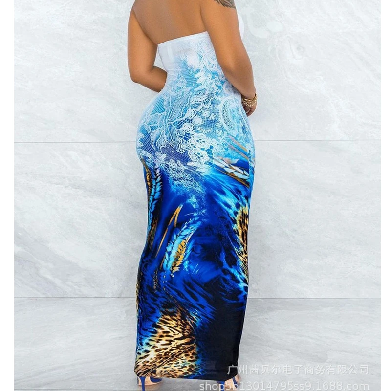 Длинное платье без рукавов Mandylandy с синим рисунком, платье без бретелек, летнее женское сексуальное облегающее платье с высокой талией
Длинное платье без рукавов Mandylandy с синим рисунком, платье без бретелек, летнее женское сексуальное облегающее платье с высокой талией