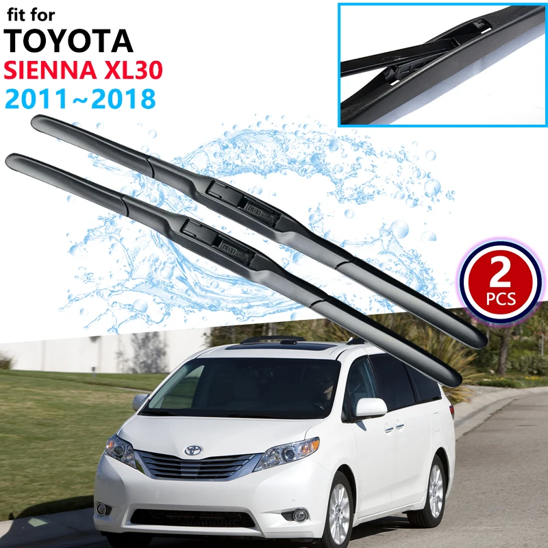 Стеклоочистители для Toyota Sienna XL30 2011 ~ 2018, стеклоочистители для лобового стекла, автомобильные аксессуары 2012, 2013, 2014, 2015, 2016, 2017
Стеклоочистители для Toyota Sienna XL30 2011 ~ 2018, стеклоочистители для лобового стекла, автомобильные аксессуары 2012, 2013, 2014, 2015, 2016, 2017