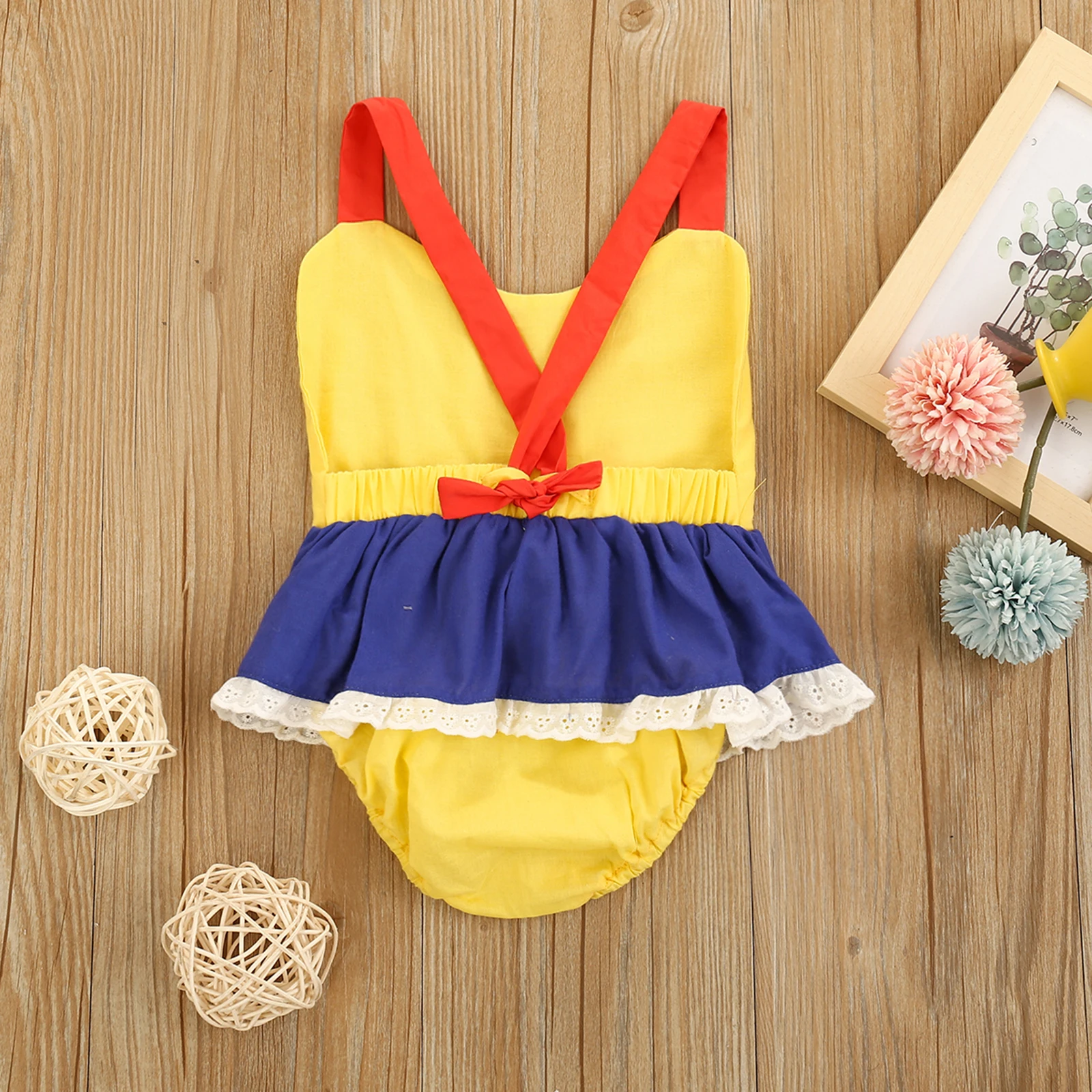Toddler Baby Multi-color Bodysuit, Infant Girl's Round Collar Sleeveless Tops, Contrast Color Bowknot Decoration Clothing 0-3T
Toddler Baby Multi-color Bodysuit, Infant Girl's Round Collar Sleeveless Tops, Contrast Color Bowknot Decoration Clothing 0-3T