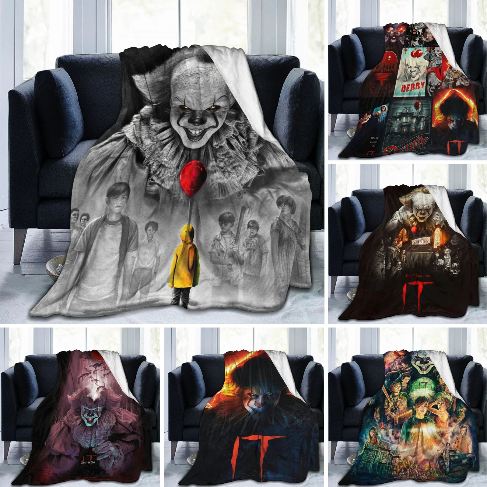 Halloween IT Pennywise Fleece Blanket Ultra Soft Flannel Blanket Digital Printed All Season Premium Fluffy Microfiber Fleece
Halloween IT Pennywise Fleece Blanket Ultra Soft Flannel Blanket Digital Printed All Season Premium Fluffy Microfiber Fleece