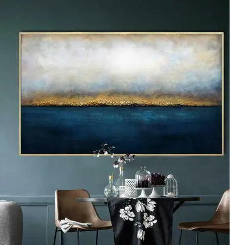 Pure Hand-Painted Abstract Oil Painting Blue Art On Canvas For Living Room Bedroom Home Office Kitchen Hotel Decor No Framed
Pure Hand-Painted Abstract Oil Painting Blue Art On Canvas For Living Room Bedroom Home Office Kitchen Hotel Decor No Framed