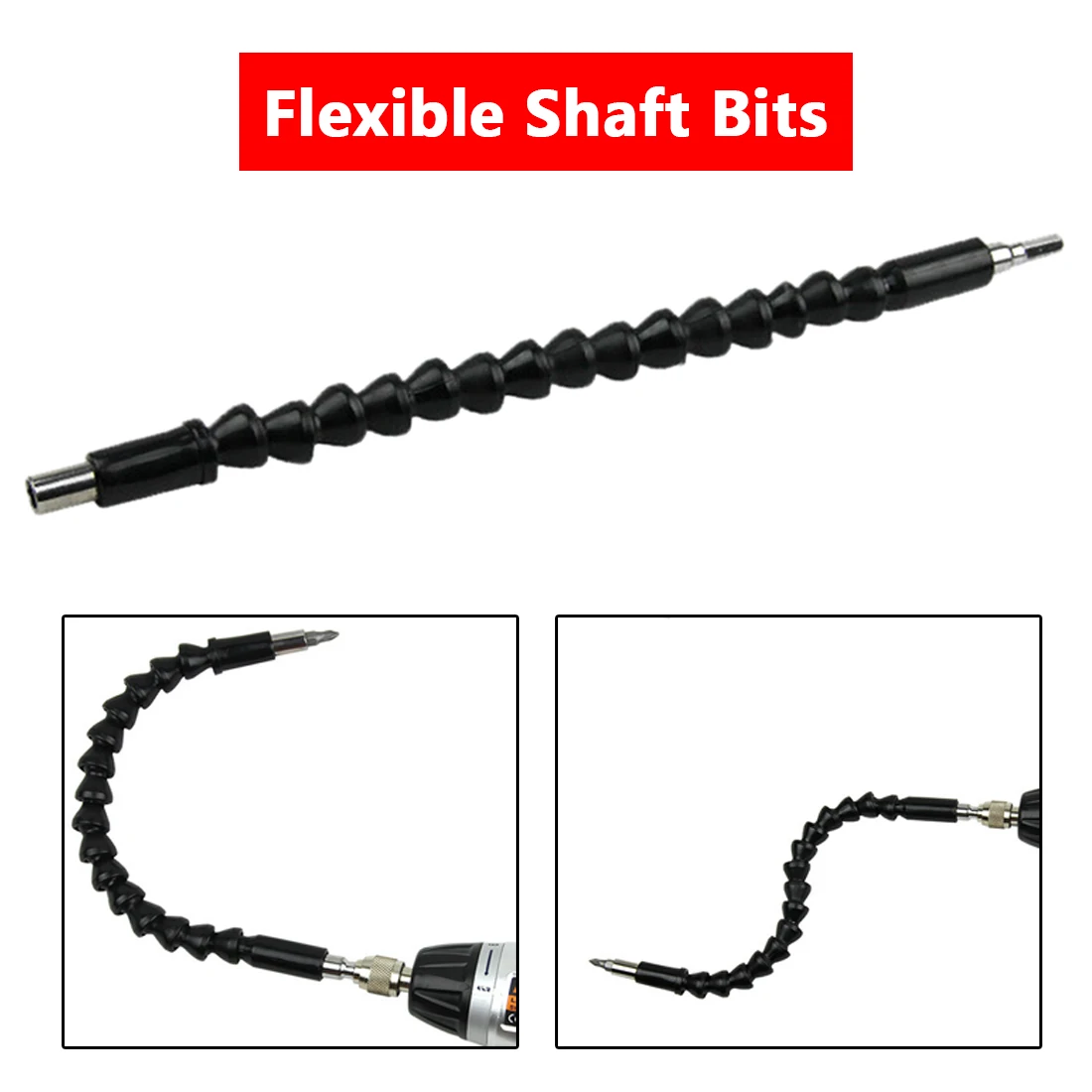 1pcs 300MM Plastic Metal Soft Universal Flexible Electric Shaft Screwdriver Lot Of Hex Head Shank Extension Drill Bit Holder
1pcs 300MM Plastic Metal Soft Universal Flexible Electric Shaft Screwdriver Lot Of Hex Head Shank Extension Drill Bit Holder