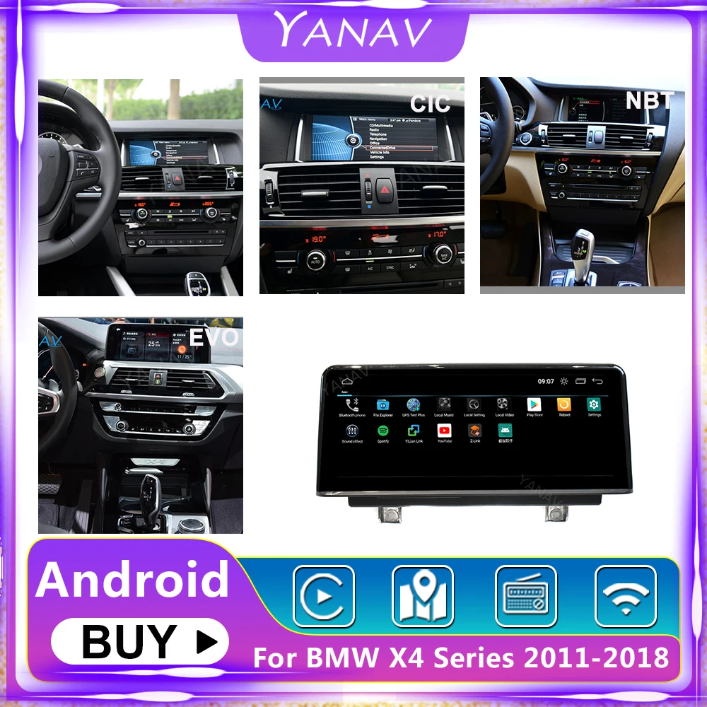 Автомобильный радиоприемник для BMW X4 Series F26 2 Din Android 2011-2018 GPS-навигация автомобильный видео встроенный DSP Carplay беспроводной стерео приемник
Автомобильный радиоприемник для BMW X4 Series F26 2 Din Android 2011-2018 GPS-навигация автомобильный видео встроенный DSP Carplay беспроводной стерео приемник