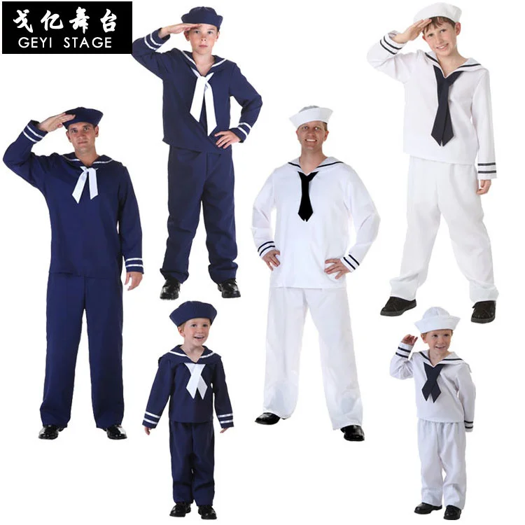 Children Baby Navy Sailor Uniform Officer Cosplay Chorus Anime School Halloween Costume for Men Blue White Suit Carnival Party
Children Baby Navy Sailor Uniform Officer Cosplay Chorus Anime School Halloween Costume for Men Blue White Suit Carnival Party