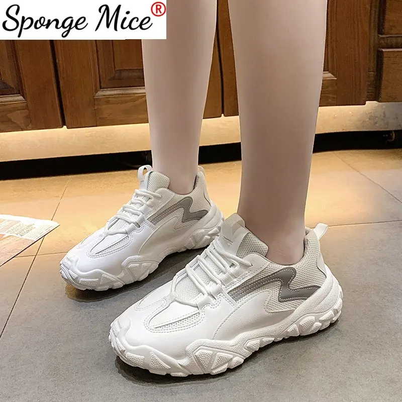 2021 Women's Chunky Sneakers Autumn Women Platform Shoes Lace Up Breathable Vulcanize Shoes Women Trainers Dad Shoes Female New
2021 Women's Chunky Sneakers Autumn Women Platform Shoes Lace Up Breathable Vulcanize Shoes Women Trainers Dad Shoes Female New