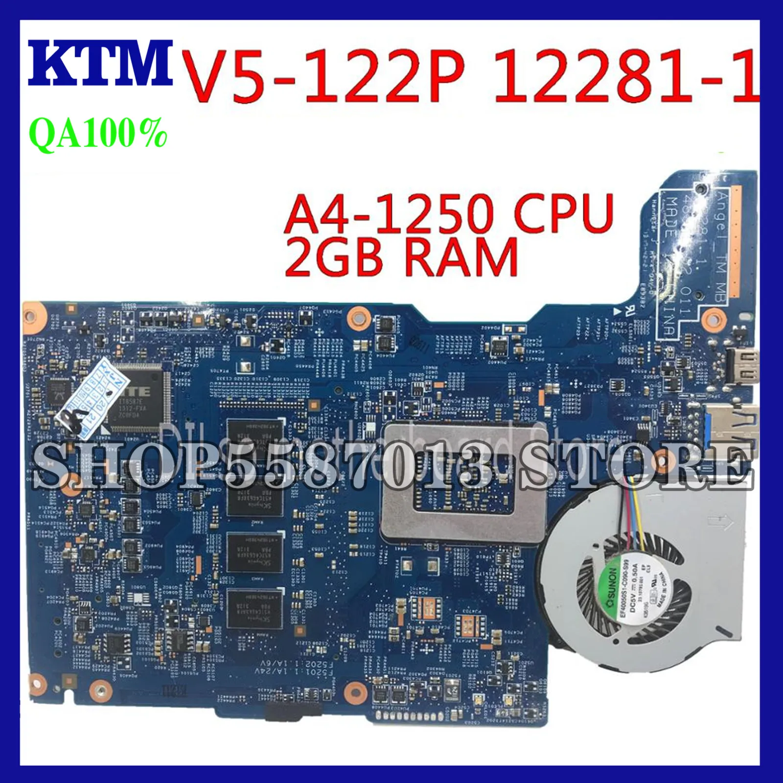 KEFU V5-122 Motherboard ACER V5-122P Laptop Motherboard 12281-1 With A4-1250 CPU 2GB RAM NBM8W11001 48.4LK03.01 100% Tested
KEFU V5-122 Motherboard ACER V5-122P Laptop Motherboard 12281-1 With A4-1250 CPU 2GB RAM NBM8W11001 48.4LK03.01 100% Tested