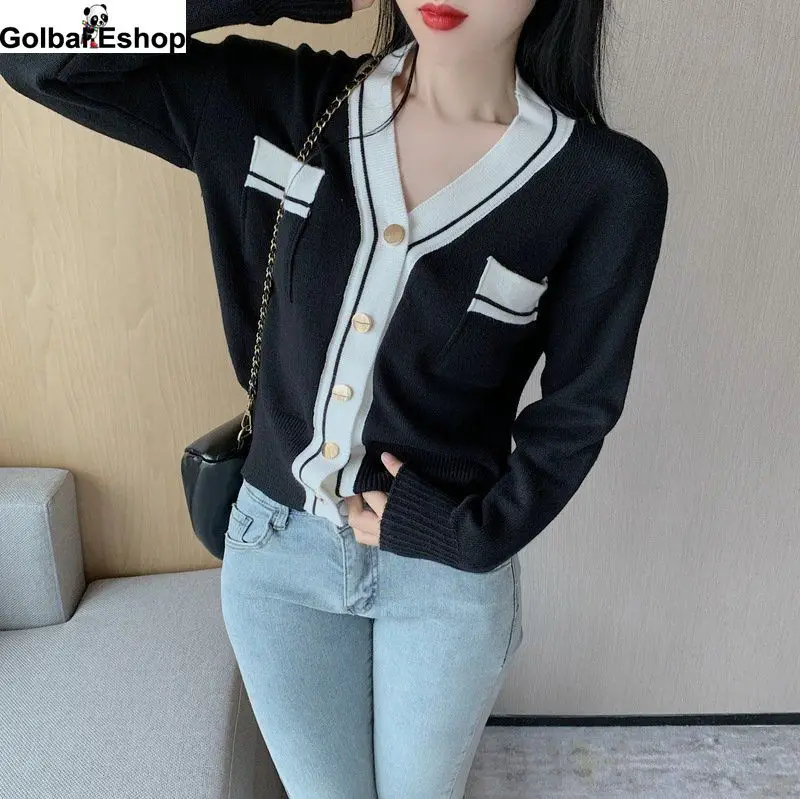 Women Outwear Elegant Solid Single-breasted Slim Vintage Spring Autumn Cardigan Korean Style Female Knitted Sweater Tops
Women Outwear Elegant Solid Single-breasted Slim Vintage Spring Autumn Cardigan Korean Style Female Knitted Sweater Tops