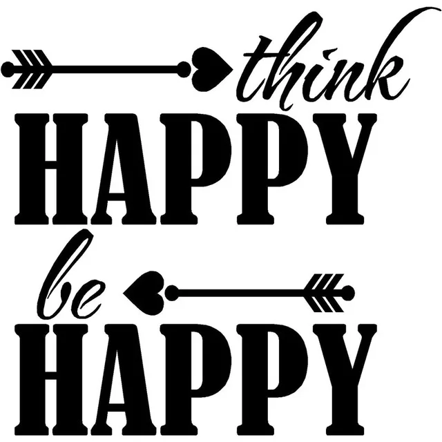 19X19CM THINK HAPPY BE HAPPY Originality Car-styling Vinyl Decal Car Sticker
19X19CM THINK HAPPY BE HAPPY Originality Car-styling Vinyl Decal Car Sticker
