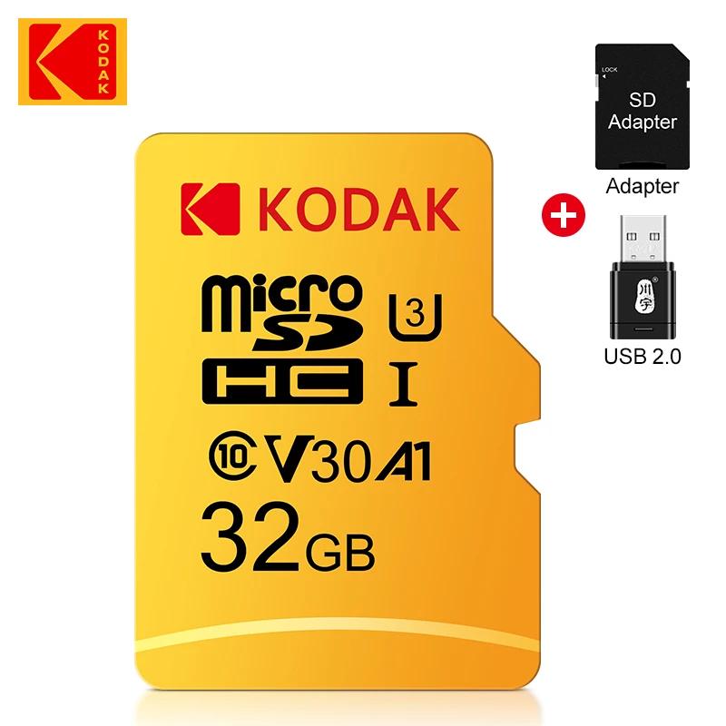 

Kodak microSD 128GB 32GB 64GB 256GB SD Card SD/TF Flash Card MemoryCard Class 10 U3 32 64 128 256 GB Memory Card for Phone