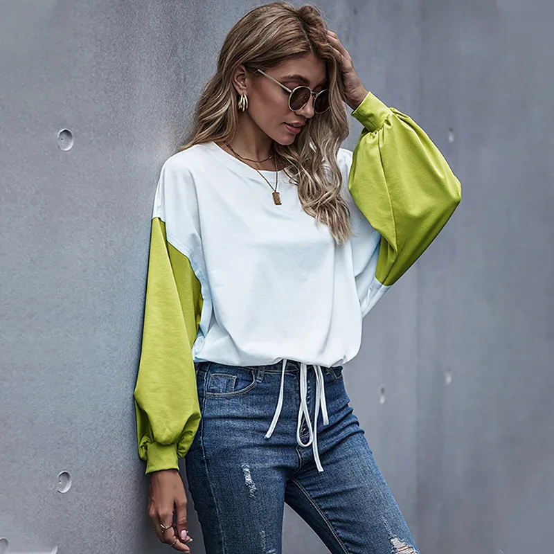 2021 Women's Tops Original Design New O-Neck Stitching Color Loose Casual Streetwear Full T-shirt Woman Graphic T Shirts
2021 Women's Tops Original Design New O-Neck Stitching Color Loose Casual Streetwear Full T-shirt Woman Graphic T Shirts