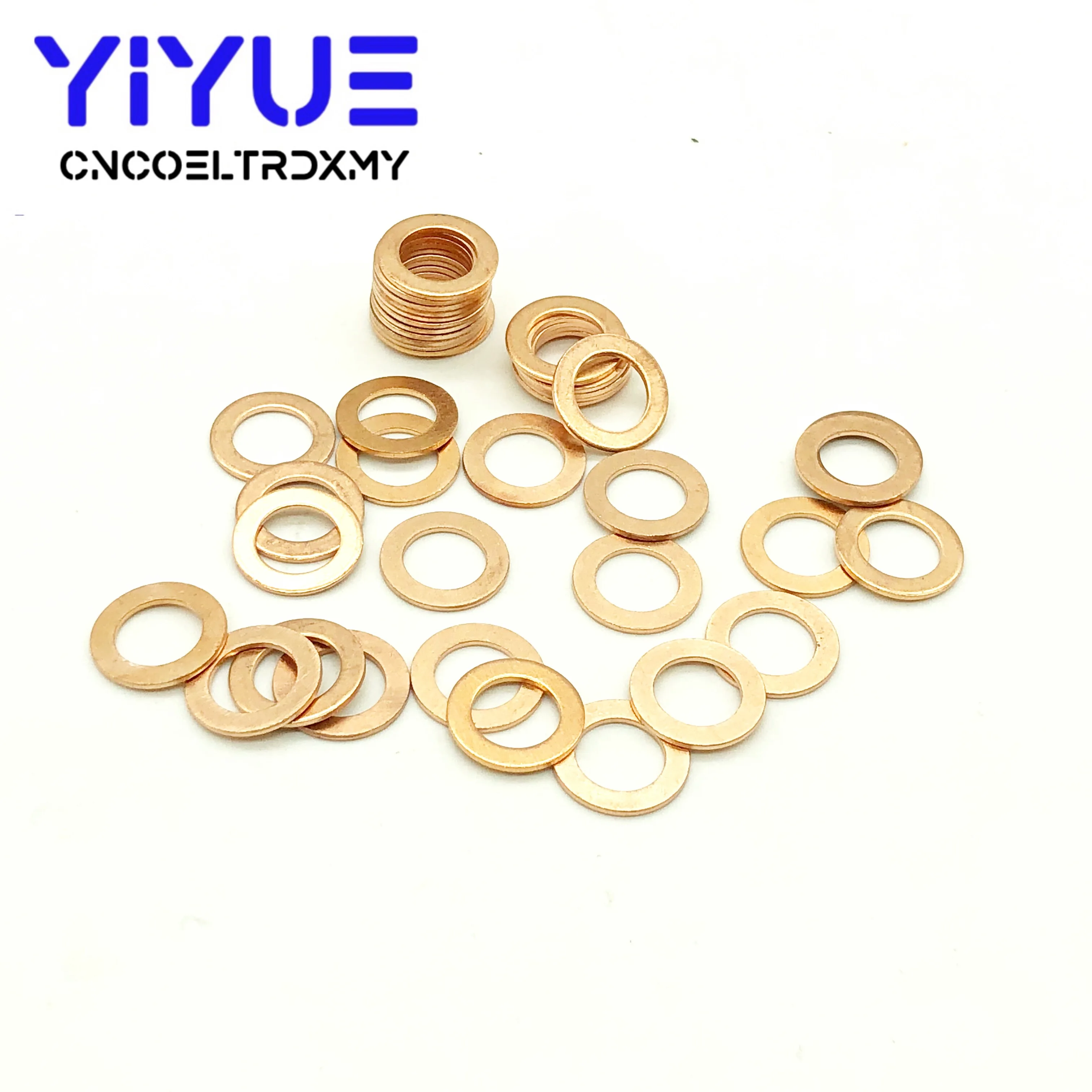 20Pcs Solid Copper Washer Flat Ring Gasket Sump Plug Oil Seal Fittings M10 M8 M6 M5 M14 M16 Fastener Hardware Accessories
20Pcs Solid Copper Washer Flat Ring Gasket Sump Plug Oil Seal Fittings M10 M8 M6 M5 M14 M16 Fastener Hardware Accessories