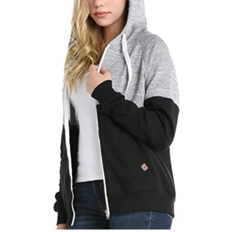 Women Hoodies Spring Autumn Streetwear Zip-up Sweatshirt Jacket Trendy Patchwork Pocket Hooded Fashion Casual Women Outerwear
Women Hoodies Spring Autumn Streetwear Zip-up Sweatshirt Jacket Trendy Patchwork Pocket Hooded Fashion Casual Women Outerwear