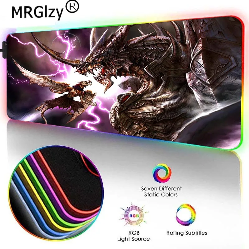 MRGLZY Anime RGB Big Gaming Accessories Mouse Pad Dalong Monster LED Painted XXL Desk mat Rubber Keyboard Pad
MRGLZY Anime RGB Big Gaming Accessories Mouse Pad Dalong Monster LED Painted XXL Desk mat Rubber Keyboard Pad