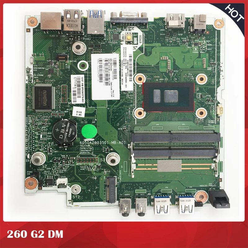 Original Desktop Motherboard For HP 260 G2 DM for 6050A2803501-MB 843379-602 842606-002 Perfect Test,Good Quality 
Original Desktop Motherboard For HP 260 G2 DM for 6050A2803501-MB 843379-602 842606-002 Perfect Test,Good Quality