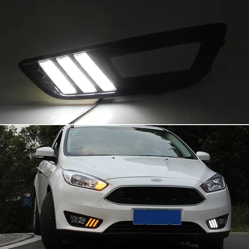 DNO LED DRL Day Light For Ford Focus 2015 2016 2017 2018 Turn Yellow Signal Daylights Auto Daytime Running Lamp
DNO LED DRL Day Light For Ford Focus 2015 2016 2017 2018 Turn Yellow Signal Daylights Auto Daytime Running Lamp