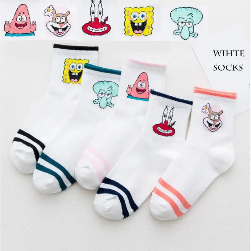 Cute Sponge Series Tube Socks Cartoon Funny Men's and Women's Sports Cotton socks Needle Polyester Cotton Socks Women's Socks
Cute Sponge Series Tube Socks Cartoon Funny Men's and Women's Sports Cotton socks Needle Polyester Cotton Socks Women's Socks