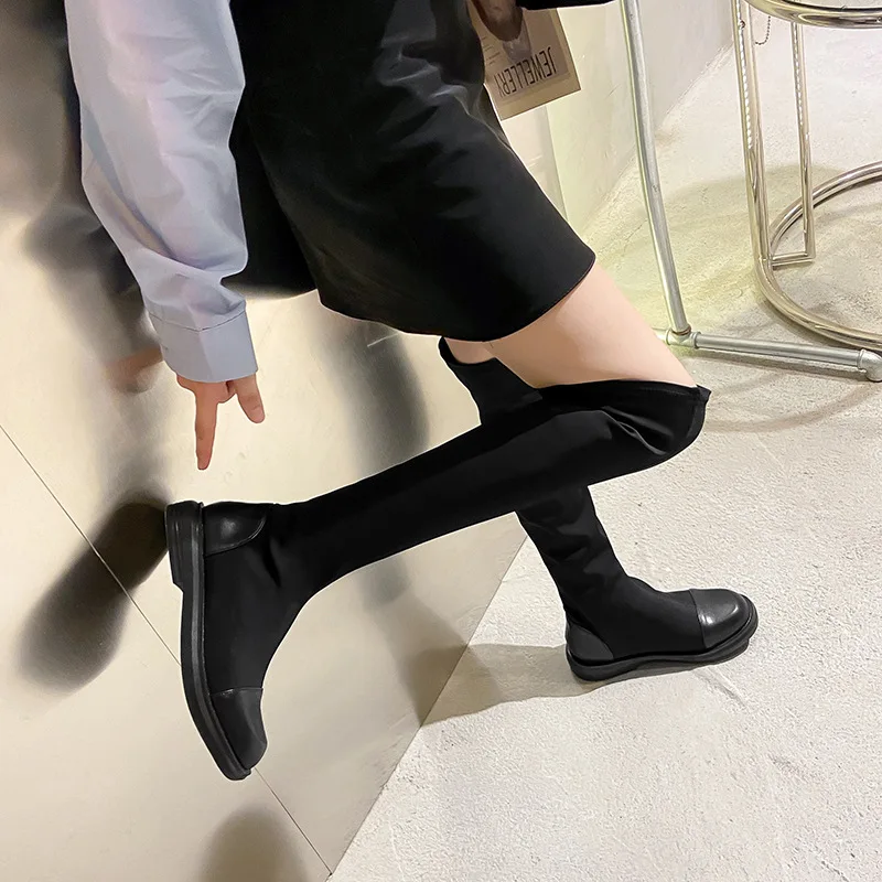 Over-the-knee boots women's fall/winter 2021 new net red stretch boots flat-bottomed high-tube large size women's boots 35-41-43
Over-the-knee boots women's fall/winter 2021 new net red stretch boots flat-bottomed high-tube large size women's boots 35-41-43