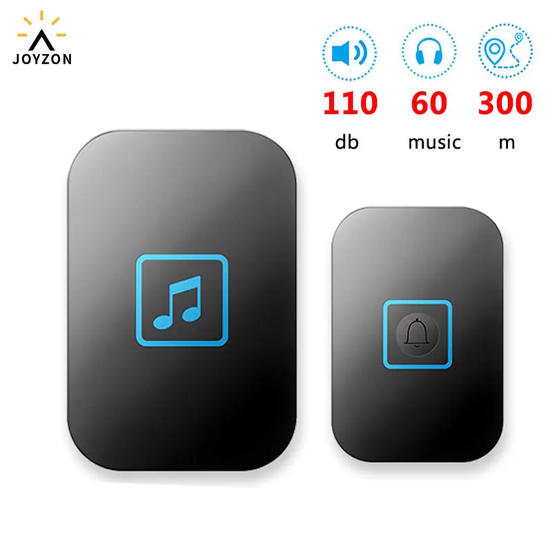 JOYZON 60 Chime 110DB беспроводной дверной звонок Водонепроницаемый 300 м Пульт