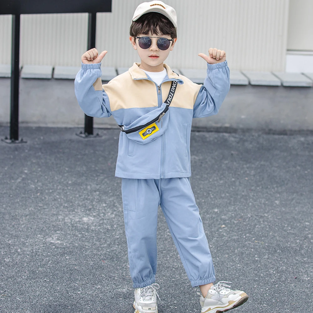 2021New Boy Girls' Long Sleeve Clothes Trousers Leisure Cotton 2-Piece Zipper Suit Children's Costumes Fall Suit+Deliver Satchel
2021New Boy Girls' Long Sleeve Clothes Trousers Leisure Cotton 2-Piece Zipper Suit Children's Costumes Fall Suit+Deliver Satchel