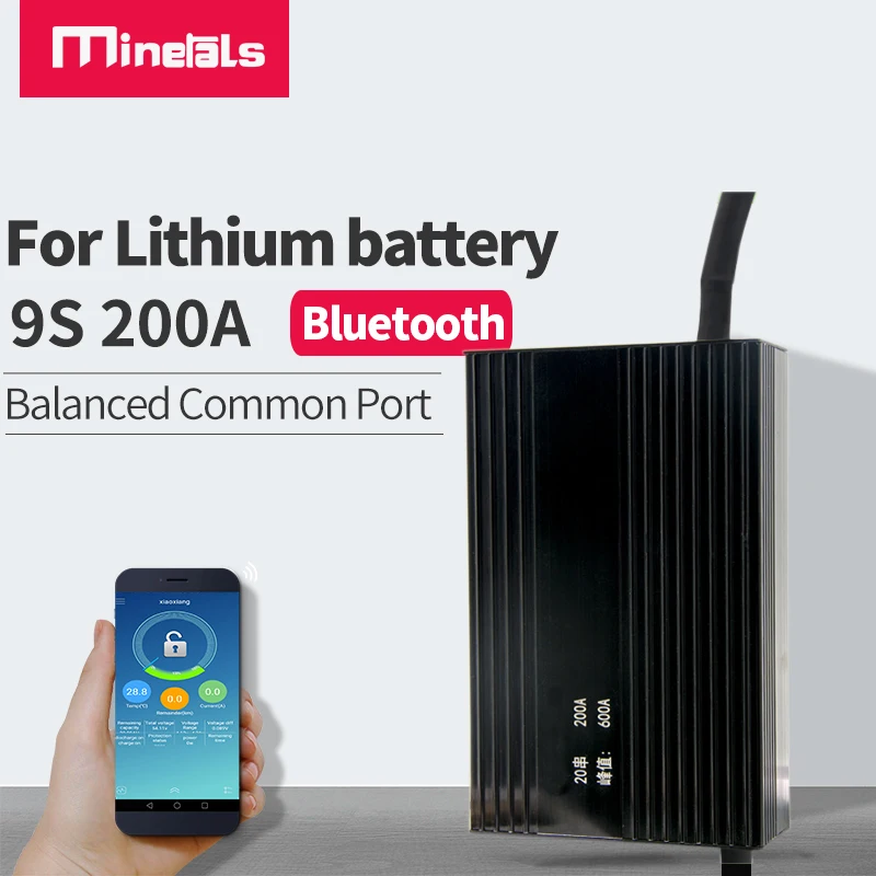 Блок литий ионных аккумуляторов 9S bms smart 200a встроенный модуль зарядки через