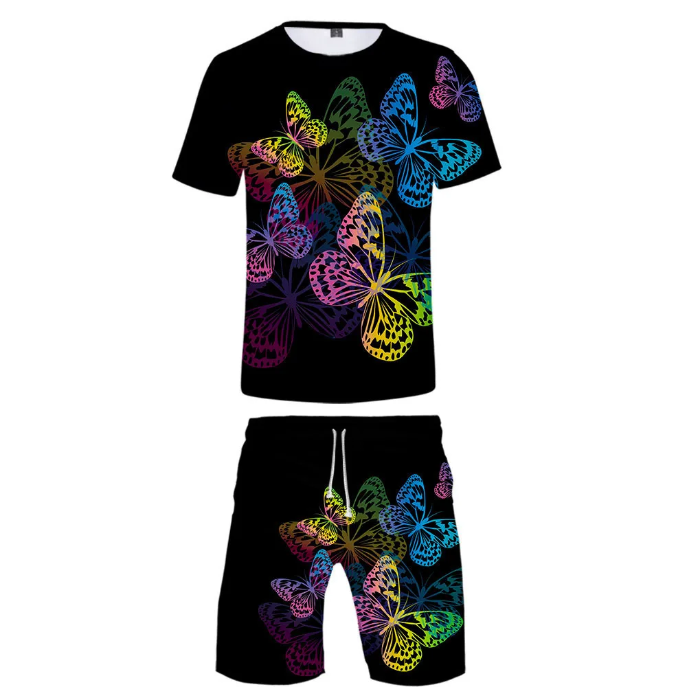 2020 New Fashion Design personality pattern butterfly digital printing short sleeve + beach pants suit summer beach casual wear
2020 New Fashion Design personality pattern butterfly digital printing short sleeve + beach pants suit summer beach casual wear