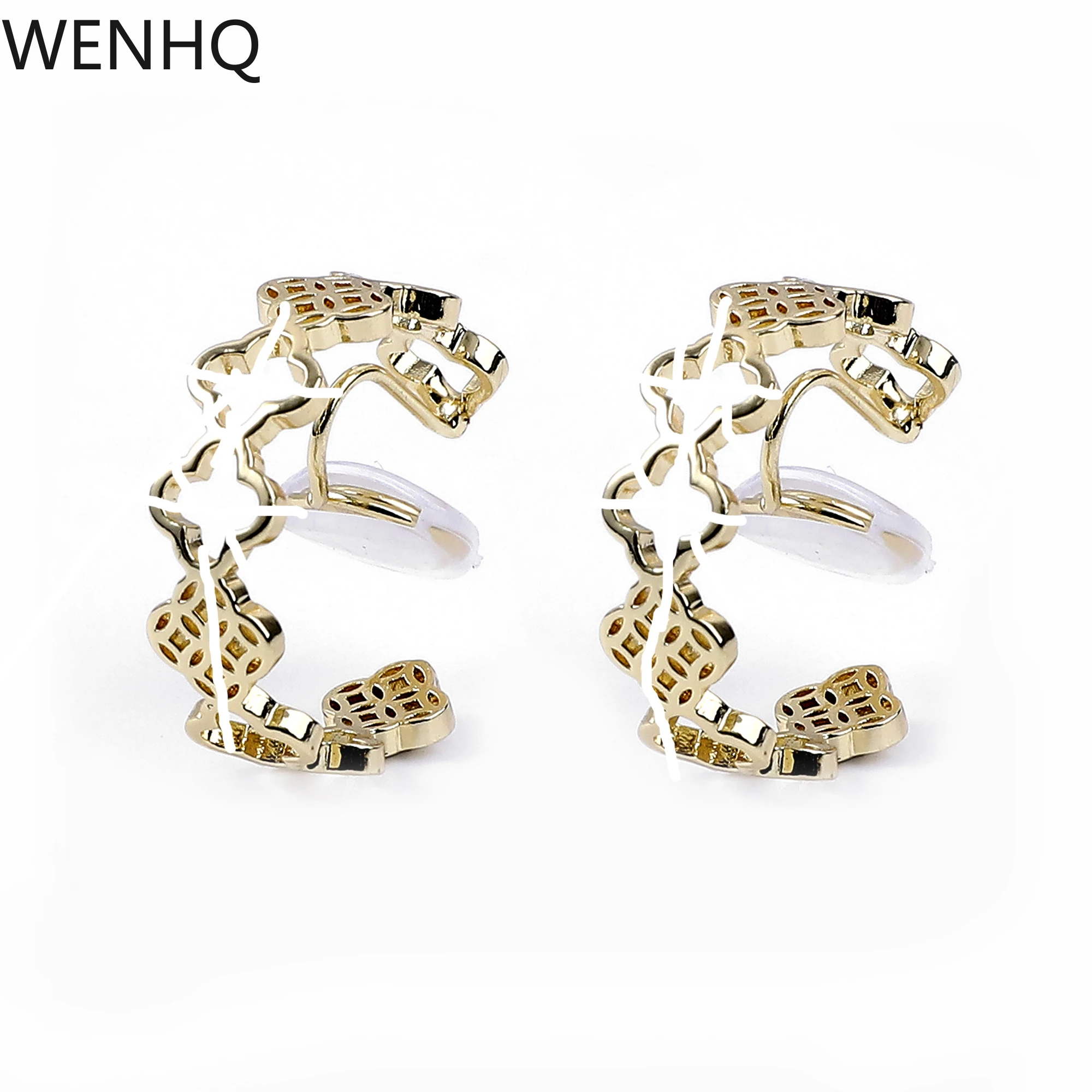 WENHQ Gold Color C Shape Hoop Earrings Clip on Earrings No Pierced Popular Copper Metal Ear Cuff Fake Earrings New Arrival
WENHQ Gold Color C Shape Hoop Earrings Clip on Earrings No Pierced Popular Copper Metal Ear Cuff Fake Earrings New Arrival