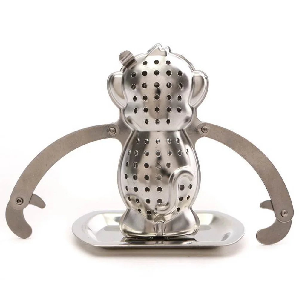 Monkey Shaped Tea Infuser Reusable Stainless Steel Tea Strainer Sweet Leaf With Drop Tray Tea Herbal Spice Filter Tea Tool CH
Monkey Shaped Tea Infuser Reusable Stainless Steel Tea Strainer Sweet Leaf With Drop Tray Tea Herbal Spice Filter Tea Tool CH