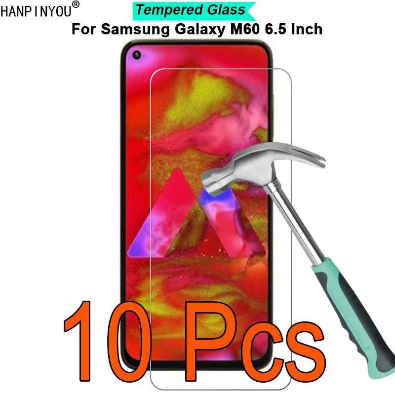 

10 шт./лот для Samsung Galaxy M60 6,5 "с уровнем твердости 9H твердость 2.5D пленка для экрана Закаленное стекло пленка для экрана мобильного телефона