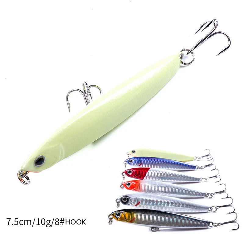 1pcs 75mm10g Fishing Lure Minnow Jiging Wobbler Topwater Bass Trolling Artificial Hard Bait Crankbait Carp Pesca Fishing Tackle
1pcs 75mm10g Fishing Lure Minnow Jiging Wobbler Topwater Bass Trolling Artificial Hard Bait Crankbait Carp Pesca Fishing Tackle