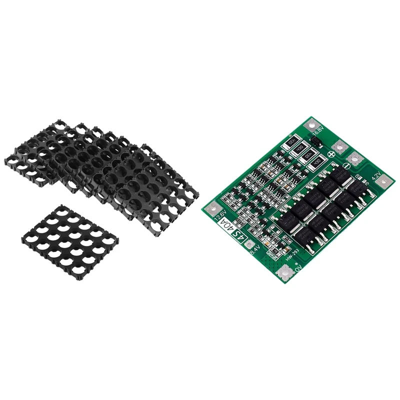 Hot-10Pcs 4X5 Cell Battery Spacer With 4S 40A Li-Ion Lithium Battery 18650 Charger Pcb Bms Protection Board
Hot-10Pcs 4X5 Cell Battery Spacer With 4S 40A Li-Ion Lithium Battery 18650 Charger Pcb Bms Protection Board