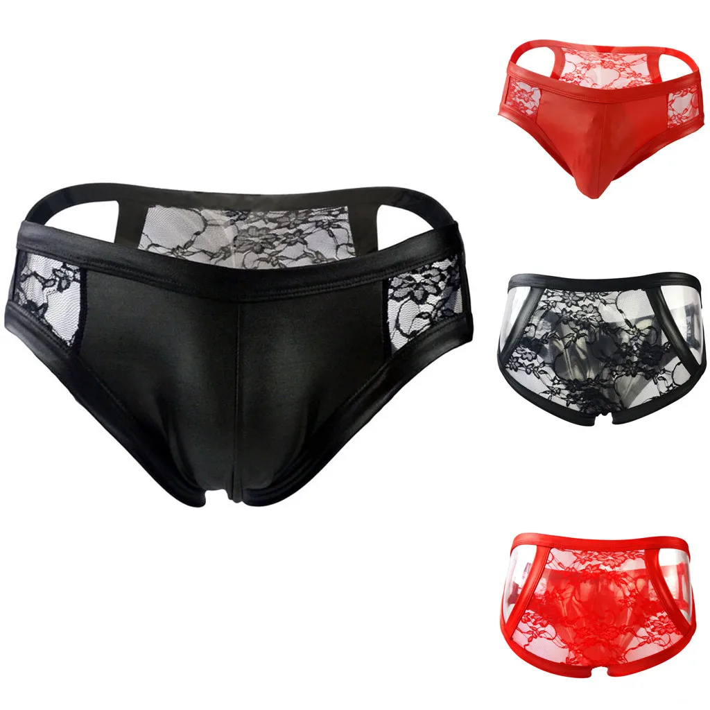 Men's sexy thong low waist lace stitching panties sexy thongs fashionable sexy men's sexy lace panties gay X5
Men's sexy thong low waist lace stitching panties sexy thongs fashionable sexy men's sexy lace panties gay X5
