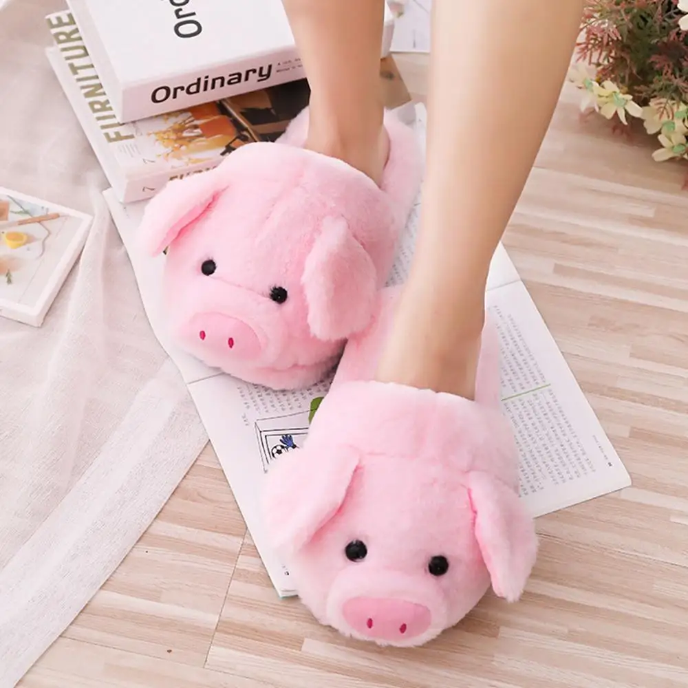 Winter Women Warm Indoor Slippers Ladies Fashion Cute Pink Pig Shoes Women's Soft Short Furry Plush Home Floor Slipper
Winter Women Warm Indoor Slippers Ladies Fashion Cute Pink Pig Shoes Women's Soft Short Furry Plush Home Floor Slipper