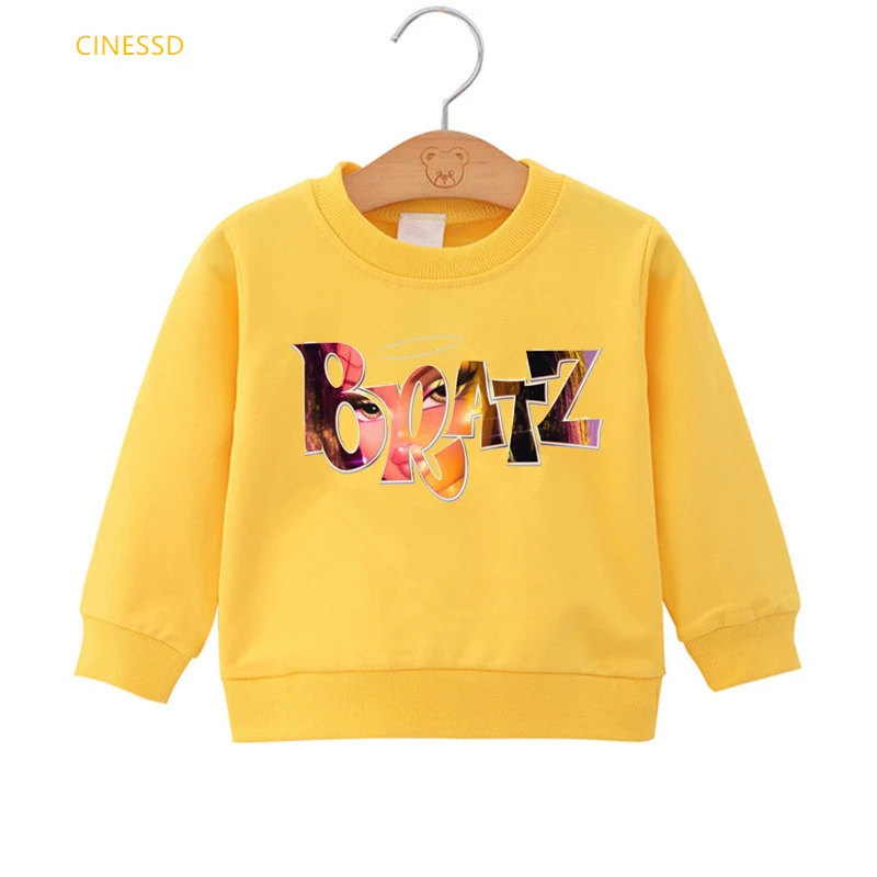 3-14 Years Bratz Letter Print Hoodies For Girls Y2k Kawaii Children Clothes Sweatshirt Camisetas Harajuku Hoody Kids Clothing 
3-14 Years Bratz Letter Print Hoodies For Girls Y2k Kawaii Children Clothes Sweatshirt Camisetas Harajuku Hoody Kids Clothing