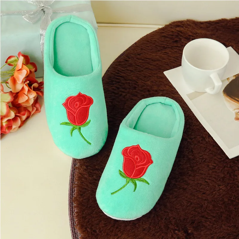 Home interior non-slip Warm slippers Unisex Bedroom Silent slippers New rose embroidered soft bottom cotton Women slippers
Home interior non-slip Warm slippers Unisex Bedroom Silent slippers New rose embroidered soft bottom cotton Women slippers