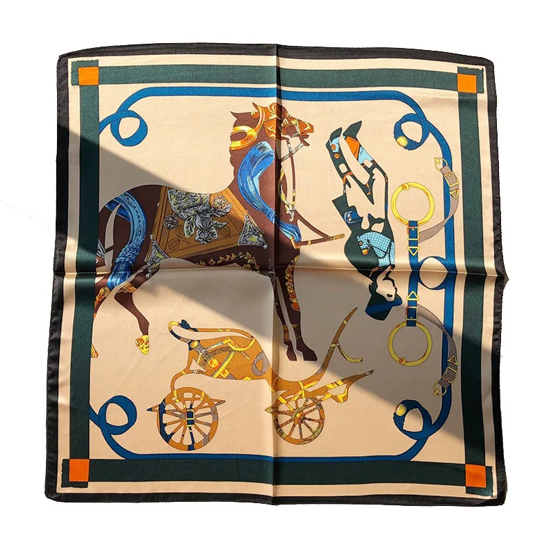 2020 Hot Square Neck Scarves 100% Silk Scarf Women Foulard Shawls And Wraps Bandana Neckerchief Poncho Headband Hijab 53*53cm
2020 Hot Square Neck Scarves 100% Silk Scarf Women Foulard Shawls And Wraps Bandana Neckerchief Poncho Headband Hijab 53*53cm