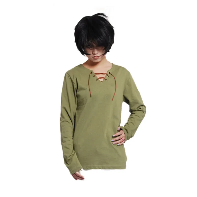 Shingeki No Kyojin Cosplay Costume Eren Jaeger T-shirt Attack On Titan Anime Long Sleeve T shirt Men Boy Thin Casual Tee Green
Shingeki No Kyojin Cosplay Costume Eren Jaeger T-shirt Attack On Titan Anime Long Sleeve T shirt Men Boy Thin Casual Tee Green