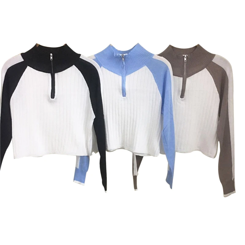 Новинка 2020, женский модный цветной Топ с длинным рукавом, повседневный Вязаный топ на молнии для покупок, повседневная одежда, осенняя Женск...
Новинка 2020, женский модный цветной Топ с длинным рукавом, повседневный Вязаный топ на молнии для покупок, повседневная одежда, осенняя Женск...