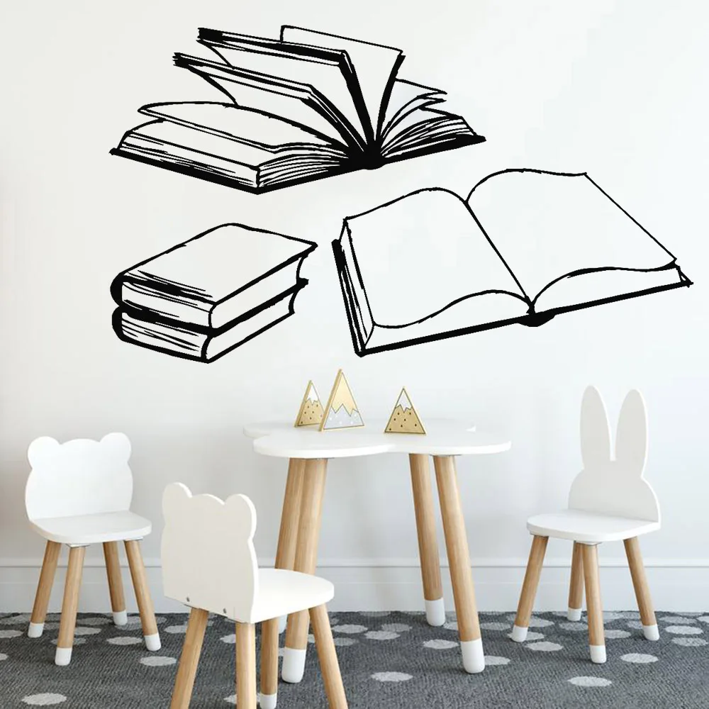Открытые книги, комната для чтения, настенные наклейки, Книжный червь, виниловые настенные наклейки, декор для библиотеки, современный диза...
Открытые книги, комната для чтения, настенные наклейки, Книжный червь, виниловые настенные наклейки, декор для библиотеки, современный диза...