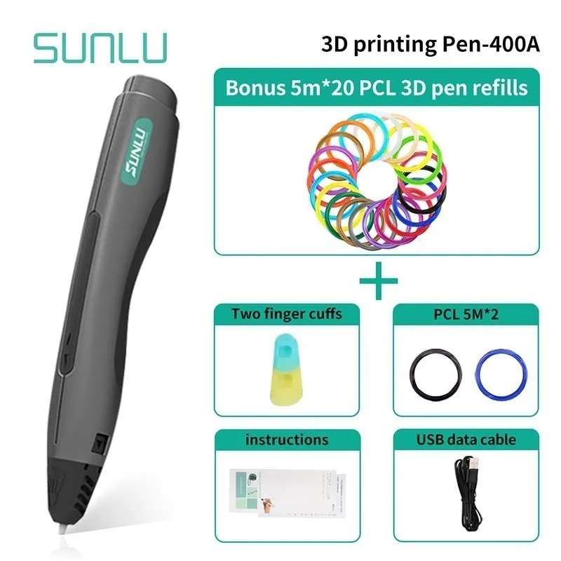 SUNLU 3D печать Ручка SL-400A для рисования школы образовательный гаджет как лучший