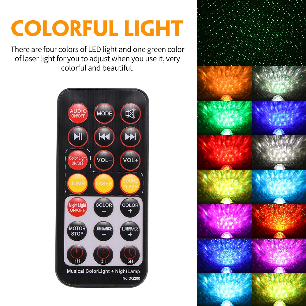 Colorful Starry Sky Projector Blueteeth USB Voice Control Music Player LED Night Light Romantic Projection Lamp Birthday Gift
Colorful Starry Sky Projector Blueteeth USB Voice Control Music Player LED Night Light Romantic Projection Lamp Birthday Gift