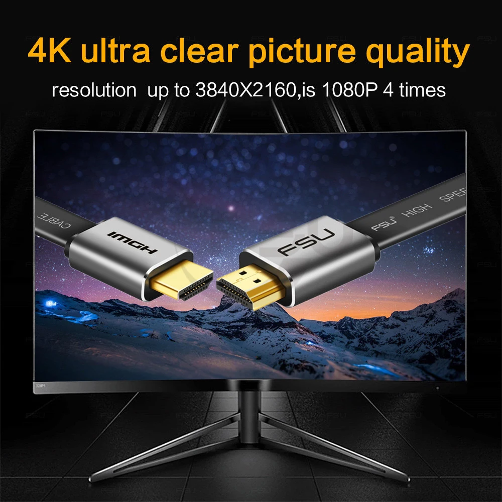 Высокоскоростной кабель 4K с HDMI на 2 0 для Xiaomi проектора Nintendo Switch PS4 телевизора TVBox